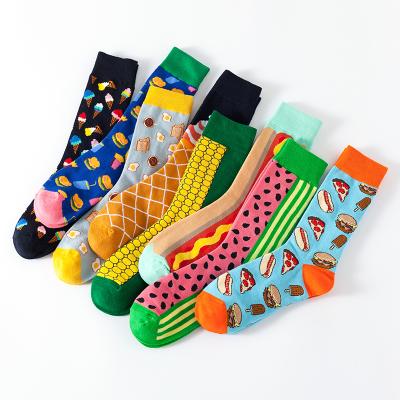 China Different colorful 2020 hotsale design fashionable woman socks manufacturer supply funny QUICK DRY food socks for sale