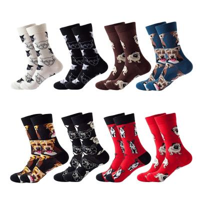 China Best Selling Cute QUICK DRY Pet Design Socks Popular Women Men Cotton Tube Skateboard Casual Happy Socks for sale