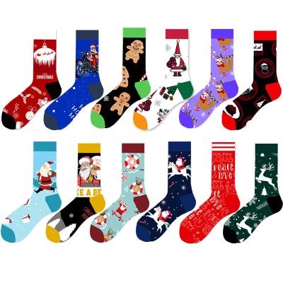 China QUICK DRY custom wholesale custom made christmas socks logo christmas with christmas design socks for sale