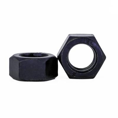 China Factory Directly Retail Industry Din934 Black Carbon Steel Hex Head Collar Finished Nut for sale