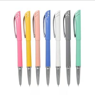 China Student Factory direct color pen electroplating students with posture pen white pen multi-color printing logo for sale