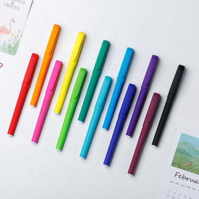 China office & Hot sales cheap school pen school and office used large capacity metal gel pen with custom logo for sale