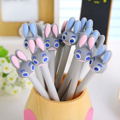 China office & School Pen Hot Selling Rabbit Shaped Plastic Gel Pen Gift Gel Pen With Custom Logo for sale