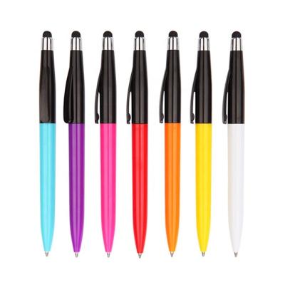 China Promotional Pen Multi-Function Stylus Pen Plastic Ballpoint Pen With Custom Logo for sale