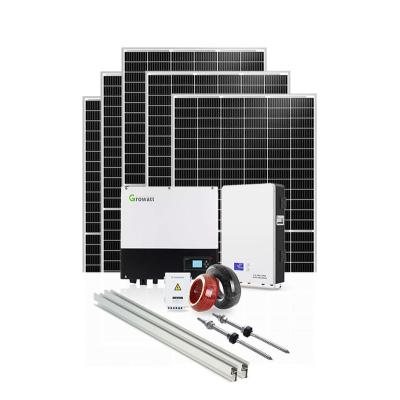 China 10kw 50kw Solar Panel System 10000W Remote Control Hybrid Solar System 3 Phase Hybrid Solar Inverter On Grid Off System for sale