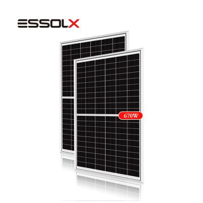 China factory direct sale 670w perc mono half cut solar modules 210mm*210mm for sale