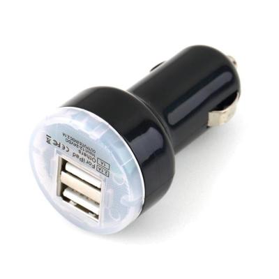 China Dual USB Ports Car Charger for Mobile Phone and Tablet High Power 5V/1A+2.1A for sale