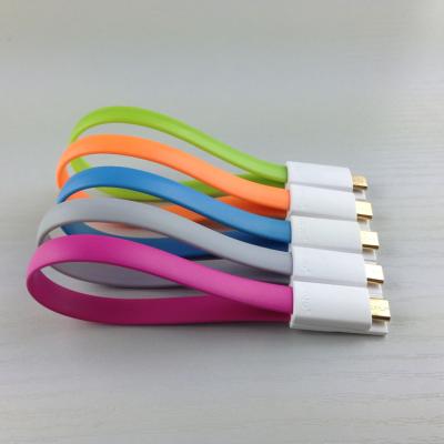 China Mini hand ring data cabl charger cable micro USB for SamSung &Iphone/Ipod loop cable for sale