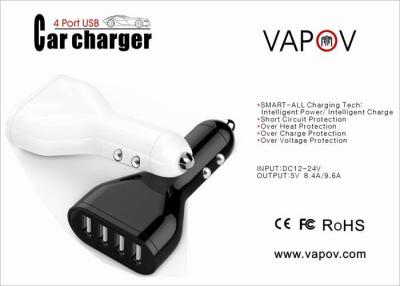 China 5V 9.6A high power USB  Car Charger ,  4 Port Universal Mobile Phone USB Car Charger for sale