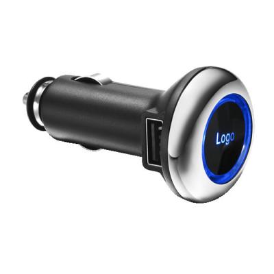 China DC 5V 3100mA Double Mini USB Car Charger With Light Logo For  Charging Tablet And Digital Camera for sale