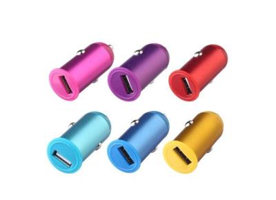 China Colorful  Mini  Iphone  USB Car Charger Adapter , Cellphone Universal  Charger Adapter for sale