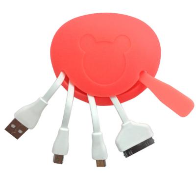 Chine Câble de données micro mignon à la mode de Mickey USB, câble micro 3,0 d'USB de nouille plate à vendre