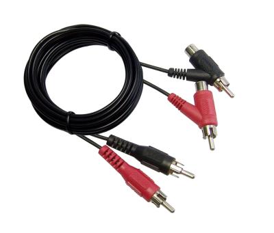 Cina audio cavo, 2RCA al maschio 2RCA/al cavo femminile con la treccia in vendita