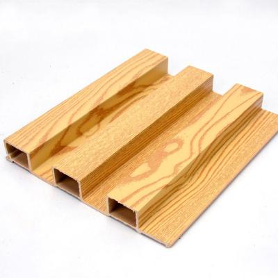 China Europe and America style 202*30mm background decoration wood-plastic concave-convex wall panel for sale