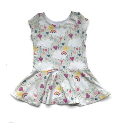 China Wholesale Nice QUICK DRY Summer Floral Print Kids Dress And Beach Tops For Teen Girls for sale