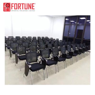 China Cheap Mesh Chair Conference Room Chairs Training Chair With Writing Board for sale