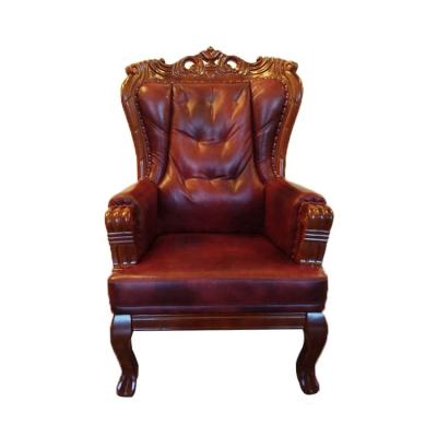 China Classic Slipcovered Antique Chinese Carved Leather Chairs For Adult For Sale for sale