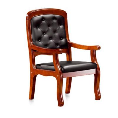 China Solid Wood Traditional Leather Executive Chair Chesterfield Frame Conference Room Chairs (FOHF-28) for sale