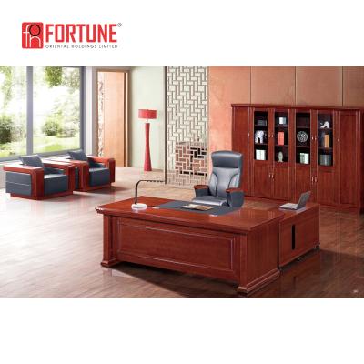 China (Size)Adjustable Desk L Shape Wood Executive Office Furniture Boss Classical Executive Office Desk for sale