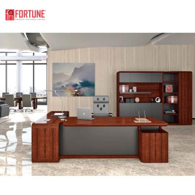 China Modern Office Walnut MFC Office Executive Desk in Philadelphia (FOH-RAC04) for sale