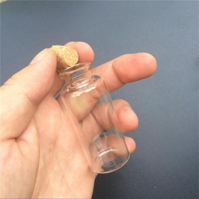 China Gift 28*65*12.5mm Glass Bottles 25ml With Free Shipping Vial Jars New Style 100pcs/lot Cork Bottle Glass Small Transparent Mini Empty for sale