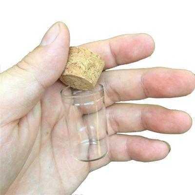 China Gift Mini Clear Cheap Glass Wishing Small Empty Bottle With Cork For Sale Custom Bottles Cute Jars Wholesale for sale