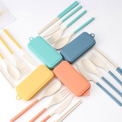 China New Design Wholesale Price Disposable Luxury Wheat Straw Biodegradable Dinnerware Set for sale