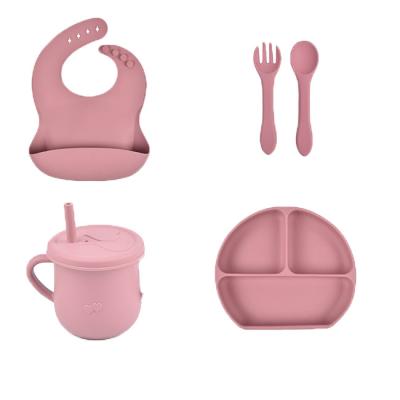 China Wholesale Silicone Baby Dish China Design Silicone Bowl Baby Feeding Heat Resistant Silicone Baby Bowl Set for sale