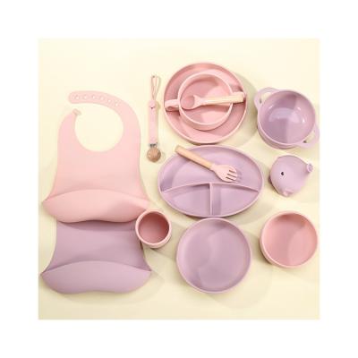 China Hot Selling 2022 Silicone Baby Dish Silicone Baby Suction Bowl Good Price Good Price Dish Eco-friendly Silicone Baby Feeding Bowl for sale