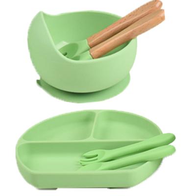 China Silicone Baby Dish China Manufacture Quality Silicone Bowl Suction Silicone Bowl Eco-friendly Baby for sale