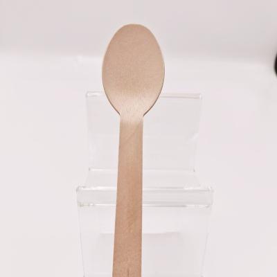 China China Compostable Factory Birch Wood Eco - Friendly Disposable Spoon for sale