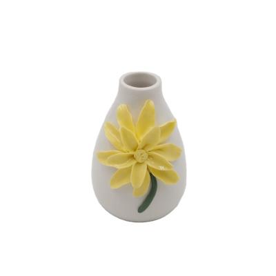 China Transitional Handcraft Ceramic Home Vase Small Gift Tabletop Ceramic Vase Small For Home Decoration for sale