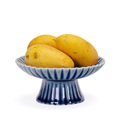 China Disposable popular top porcelain tableware ceramic fruit bowl for home for sale