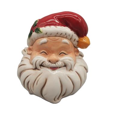 China Hot Sale Customized Ceramic Santa Sugar Jar Christmas Santa Sugar Jar Christmas Santa Sugar Jar For Christmas for sale