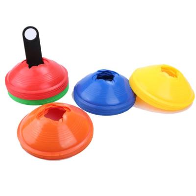 China Football Training Agility Disc Cones Colorful Durable Plastic Marker Cones for sale