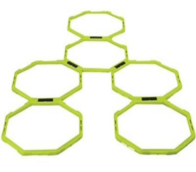 China Football training rings soccer training speed agility rings Hexagonal agility rings for sale