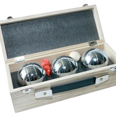 China HF3001 BOULE DE PETANQUE with WOODEN-BOX for sale