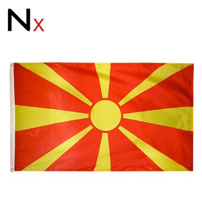 China VOL Nuoxin European Country 3-Foot By Poly Fabric 5-Foot Macedonia Flag for sale