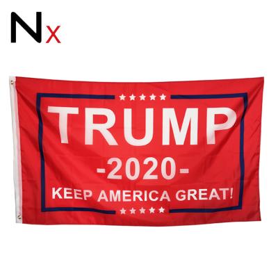 China Nuoxin Hot Selling Trump Election FLYING Red Flag Guard America Great Flag for sale