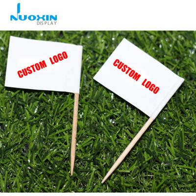 China Disposable Mini Custom Design Rainbow Gay Pride Toothpick Flag With Wooden Toothpick for sale