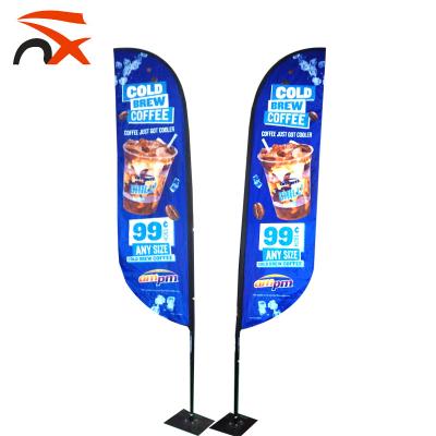 China Outdoor Display Hanging Portable Teardrop Flag for sale