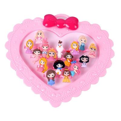 China Wholesale Cartoon Colorful Children's Ring Children's Gift Ring Set Adjustable Little Girls Ring for sale