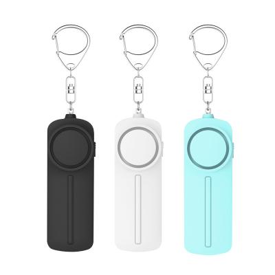 China Suitable for wholesale women self-defense female alarm key chain, white SOS self-defense key chain set for sale