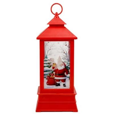 China Lighted Electronic Santa Claus Snowman Decoration LED Candlestick Ornament Christmas Decoration Lamp Home Lantern Wind Ornaments for sale