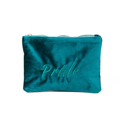 China Small Soft Velvet Makeup Bag for Small Purse Travel Makeup Pouch Pouches for Wife Birthday, Thanksgiving, Christmas Gifts for sale