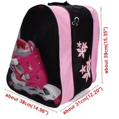 China Shoes Bag Premium Breathable Skate Triangle Skate Bag Ski Sport Shoulder Bag Integrated Carry Ice Skates Shoe Storage Carry Bag Bulk for sale