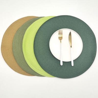 China Sustainable Home Decor Coaster Table Mat Round Design Placemats Non Slip Kitchen Accessories Boho Style for sale