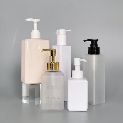 China Packaging Cosmetics Shiny Skin Care Products Customize Printing Toilet Cream Pump Bottle Soap Bottles Wholesale For Liquid Soaps for sale