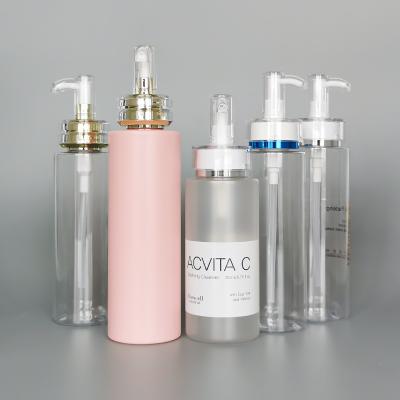 China Double Wall Vacuum Pump Serum Private Label Bottle Set Cosmetics Skin Care Products OEM White Design Lotion Acrylic Skin Care Bottle for sale