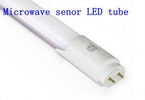 China SMD 2835 IP42 10W Microwave Sensor LED Tube With Induction Angle 180° for sale